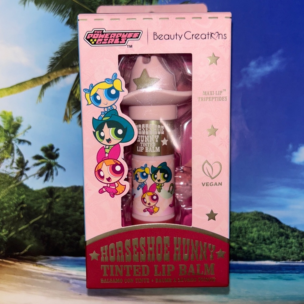 Powerpuff Girls Beauty Creations Horseshoe Hunny Tinted Lip Balm pH Activated - Picture 2 of 3